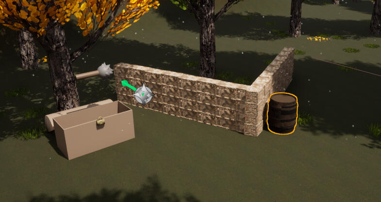 Mace with wall & Barrel Mace with wall & Barrel